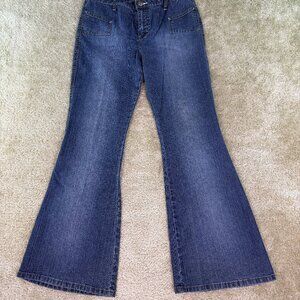 Mudd Women's Dark Blue Flare Jeans